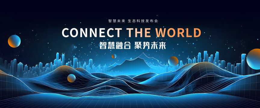 智慧城市未来感科技KV