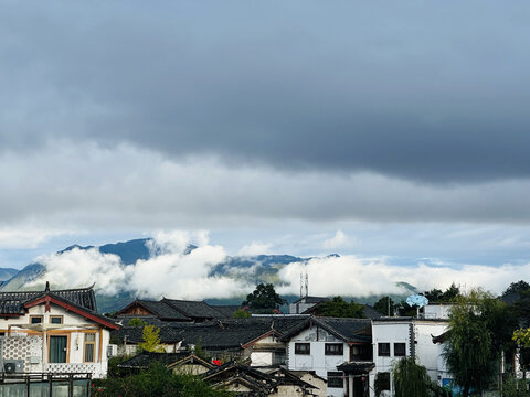 风景曙暮光云湖河流户外天空