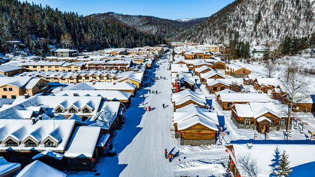 中国雪乡冬季雪景