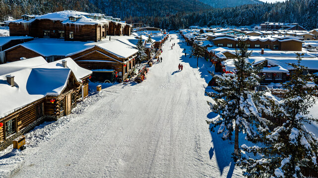 中国雪乡冬季雪景