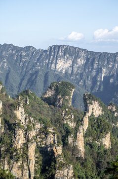 湖南张家界天门山山顶风光