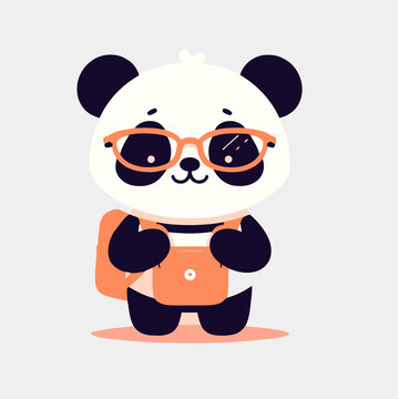 可爱熊猫手机壳图案设计