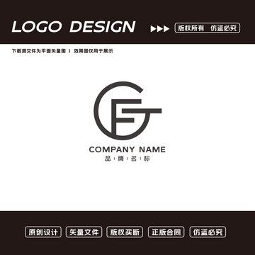 F字母logo标志