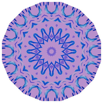 蓝紫色花纹图案