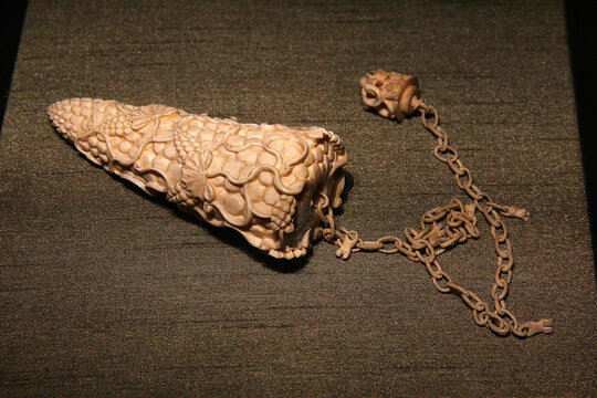 象牙雕刻玉米苏州博物馆