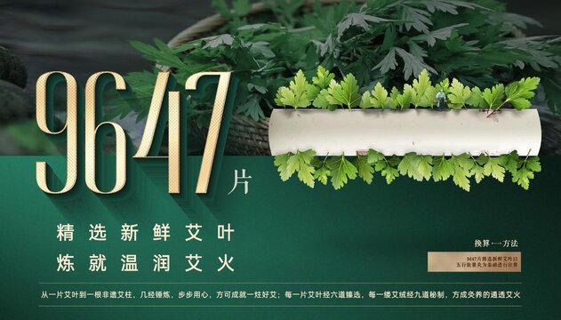 艾草创意海报