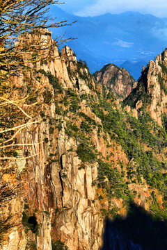 黄山奇石黄山山峦