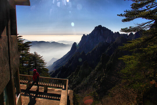 黄山远眺黄山云海