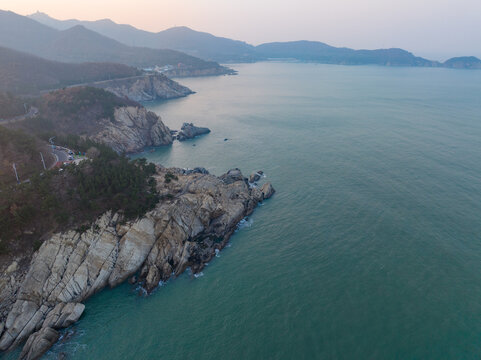 威海环海路辅路猫头山观景台