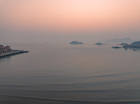 威海半月湾日出美景