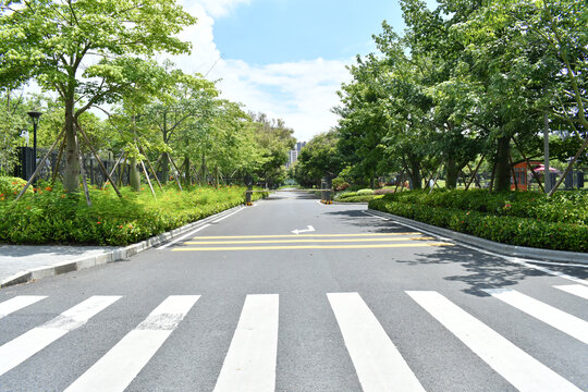 斑马线公路