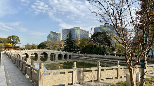 太仓海天禅寺石拱桥