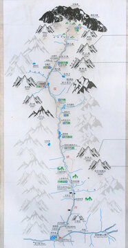 四姑娘山景区双桥沟官方导览图