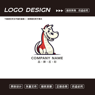 卡通恐龙logo