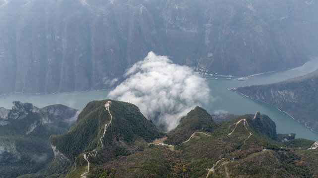 奉节三峡之巅小三峡神女峰