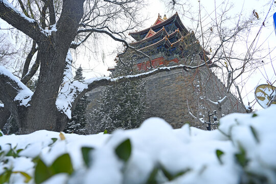 故宫角楼雪景