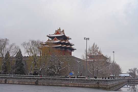 故宫角楼雪景