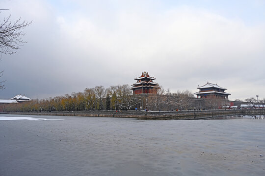 故宫角楼雪景