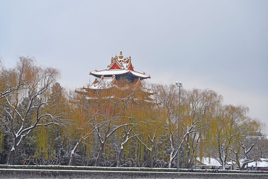 故宫角楼雪景