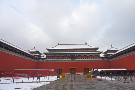 故宫午门雪景