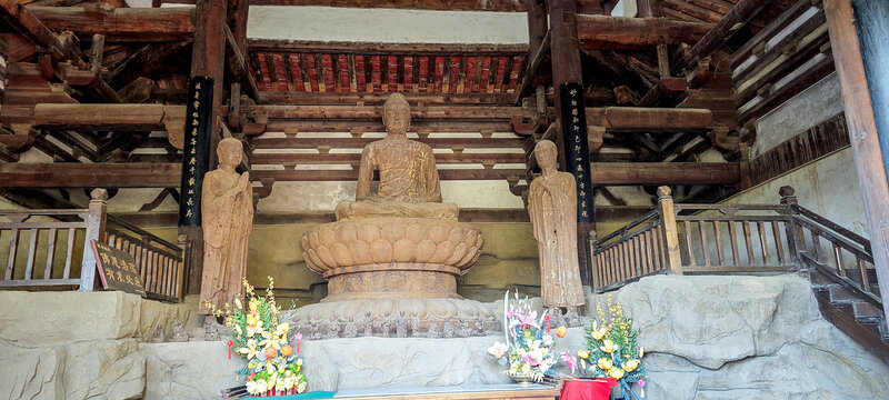 山西省太原蒙山风景区铁佛殿