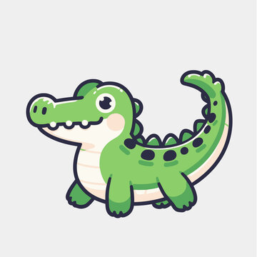 小鳄鱼卡通形象设计