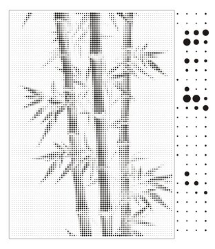 镂空竹子花纹