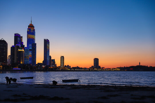 烟台城市夜景