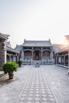 中国山西忻州古城元代遗山祠