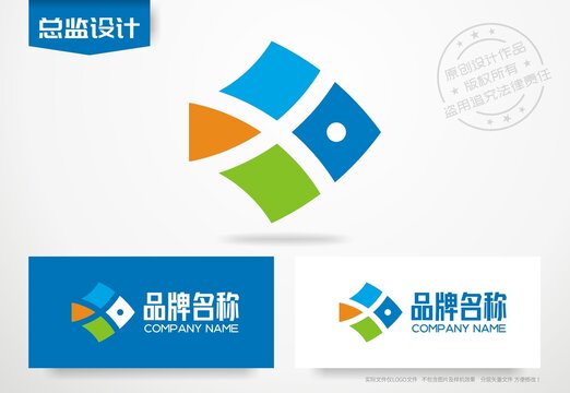 鱼logo生鲜店标志海鲜