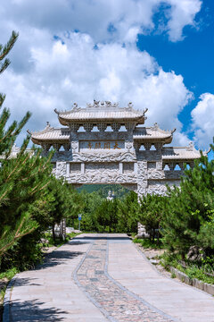 山西五台山大圆照寺石牌坊