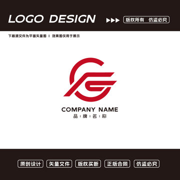 F字母logo标志