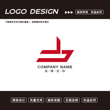 J字母logo标志