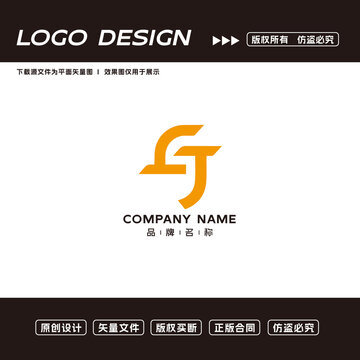 J字母logo标志