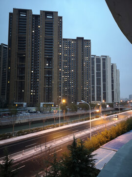 高架路夜景