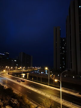 高架路夜景