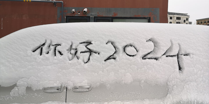 2024雪地书法