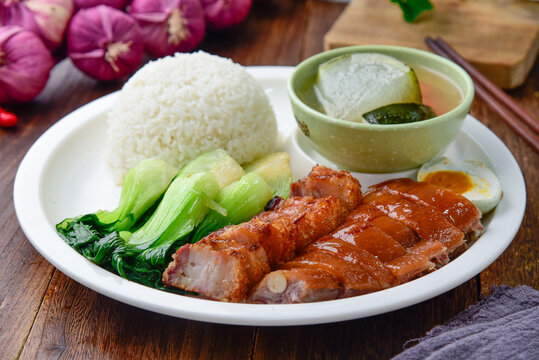 烧鹅叉烧饭