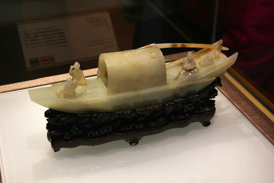苏州博物馆玉雕船