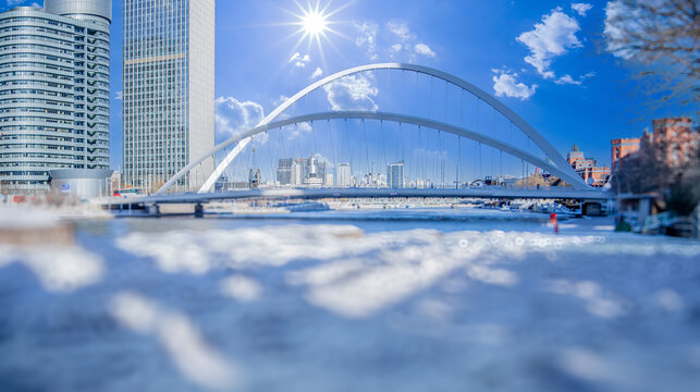 天津雪景