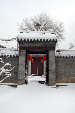 古门楼雪景