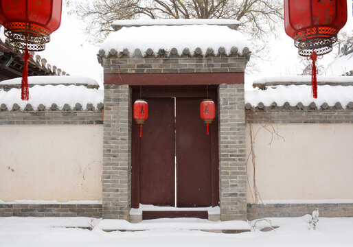北方中式院门