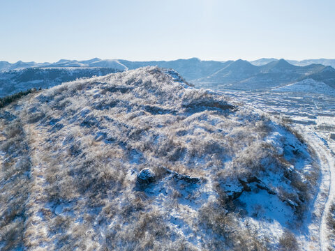 济南黑峪顶雪景