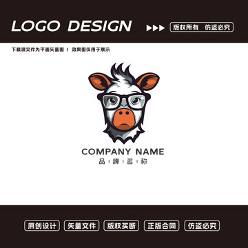 奶牛logo标志