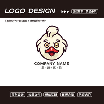 鸟logo卡通logo