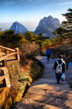 黄山登山路