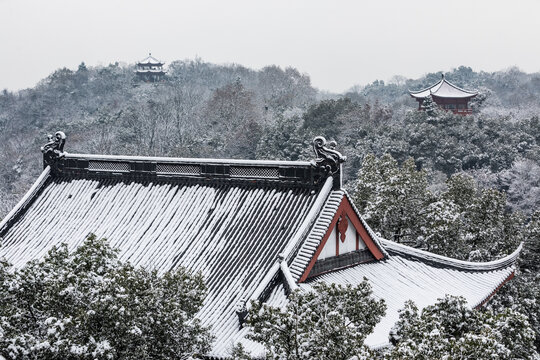 杭州吴山景区雪韵