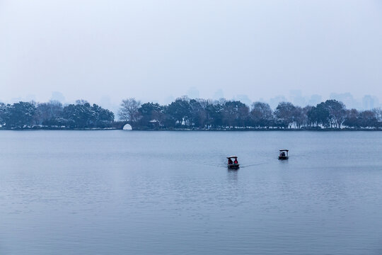 杭州苏堤雪韵