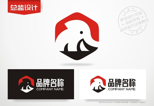 可爱象logo