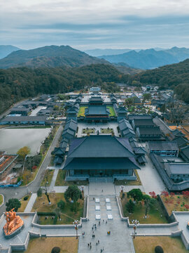 宁波奉化溪口雪窦寺全景